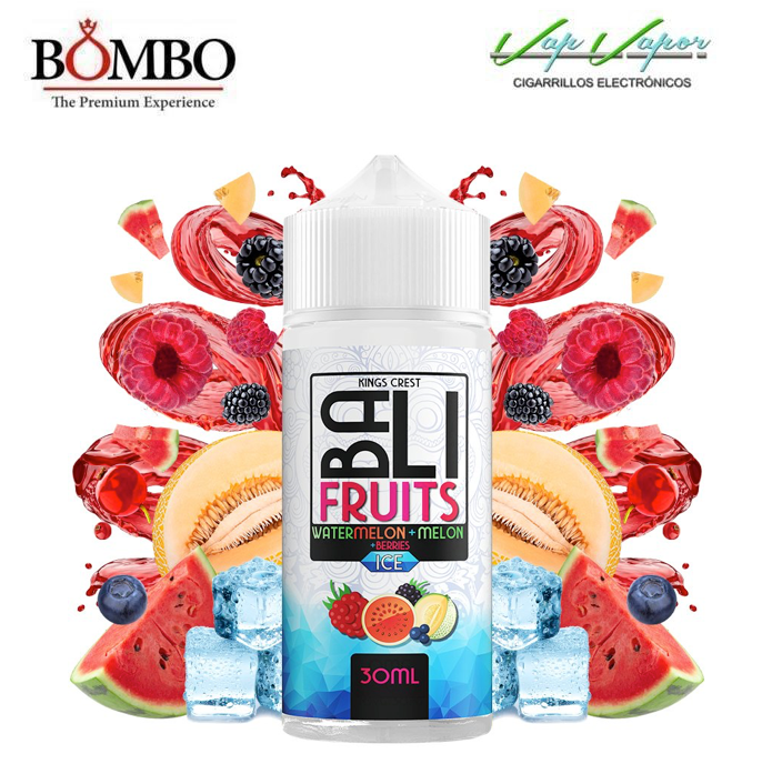 AROMA Watermelon Melon Berries ICE 30ml (en botella de 120ml) Longfill BALI FRUITS Kings Crest