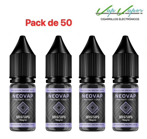 OFERTA!!! PACK DE 50 Nicokits NEOVAP SALTS  10ml 50%VG 50%PG (10MG)