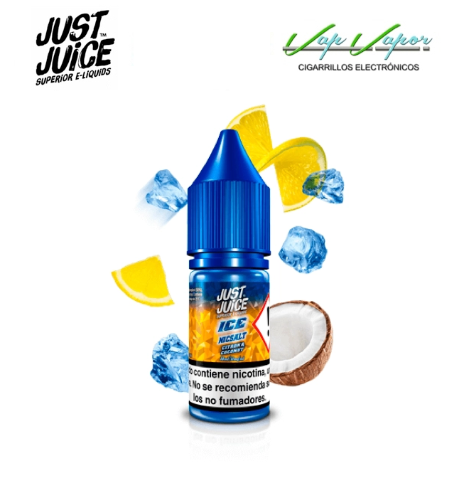 SALES CITRON COCONUT 10ml Just Juice (nicotina: 5mg /11mg /15mg/ 20mg) Cítricos, Coco