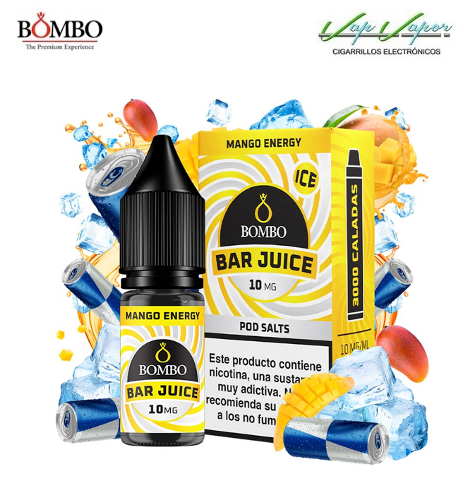 SALES Mango Energy ICE Bar Juice by Bombo 10ml (0mg/5mg/10mg/15mg/20mg) 
