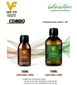 COMBO 200ml 50%PG/50%VG Base Vap Fip   
