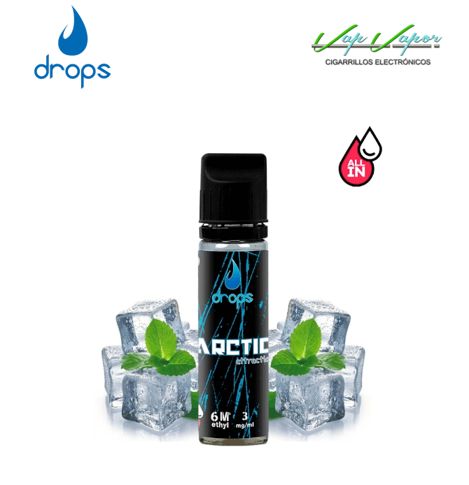 AROMA DROPS All in Arctic Attraction 10ml (para hacer 60ml) con nicotina de 3mg/10mg/20mg 