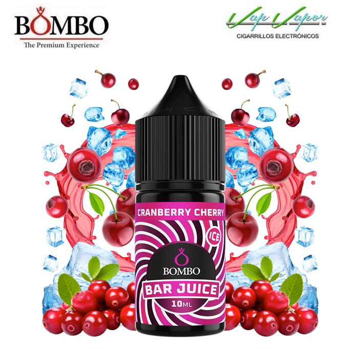 AROMA Cranberry Cherry 10ml minilongfill (en botella de 30ml)  Bar Juice by Bombo