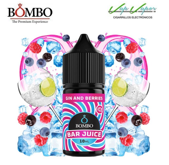 FLAVOUR Gin & Berries ICE 10ml minilongfill (inside 30ml bottle) Bar Juice by Bombo