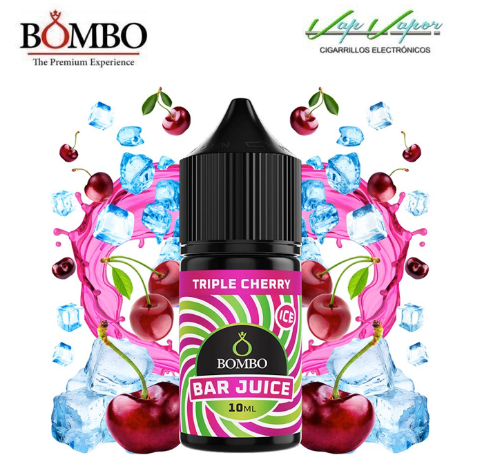 FLAVOUR Triple Cherry ICE 10ml minilongfill (inside 30ml bottle) Bar Juice by Bombo