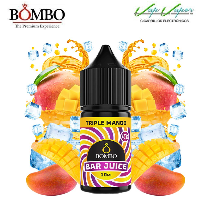 FLAVOUR Triple Mango ICE 10ml minilongfill (inside 30ml bottle) Bar Juice by Bombo