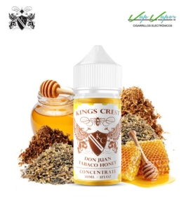 AROMA Don Juan TABACO HONEY Kings Crest 30ml 0mg (Tabaco con Miel) (en botella de 30ml)