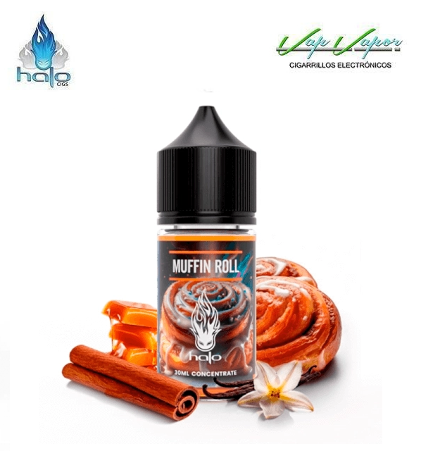 PROMOTION!!! FLAVOUR Halo MUFFIN ROLL 30ml  (inside 30ml bottle)  muffin, vanilla, caramel, cinnamon