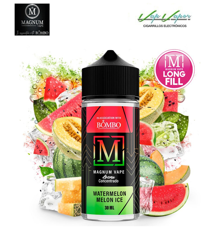 AROMA Magnum Watermelon Melon Ice 30ml (120ml bottle ) Longfill Bombo