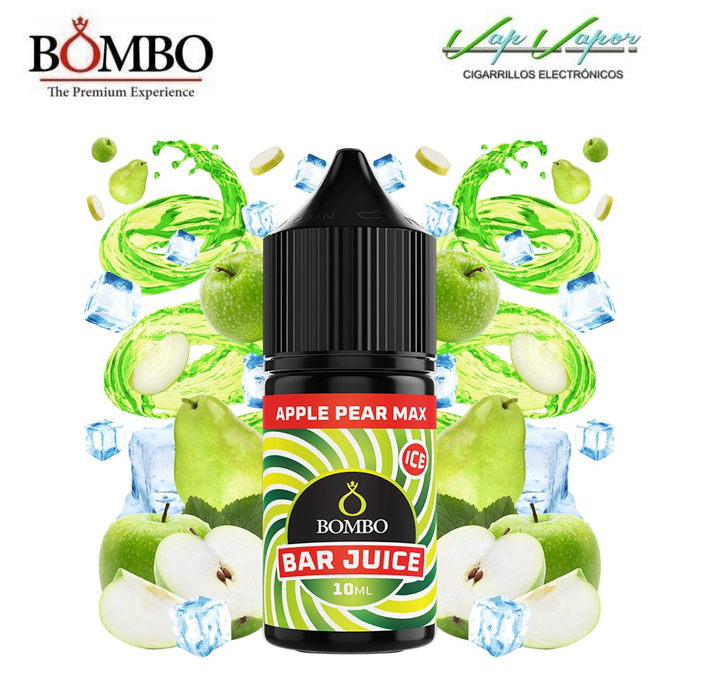 FLAVOUR Apple Pear MAX ICE 10ml minilongfill (inside 30ml bottle) Bar Juice by Bombo