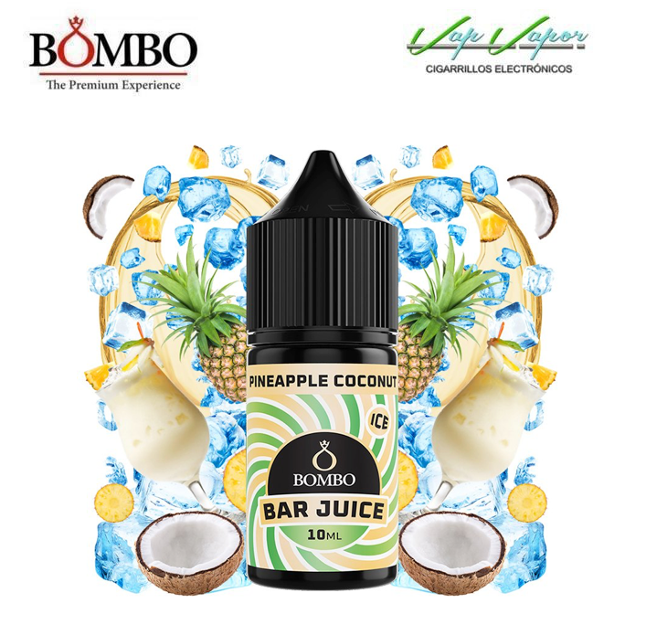 AROMA Pineapple Coconut ICE 10ml minilongfill (en botella de 30ml)  Bar Juice by Bombo