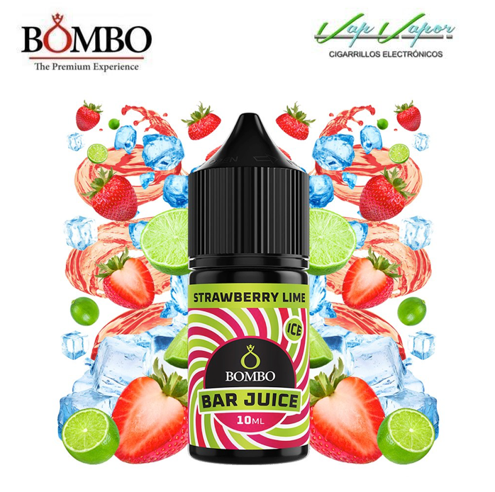 AROMA Strawberry Lime ICE 10ml minilongfill (en botella de 30ml)  Bar Juice by Bombo