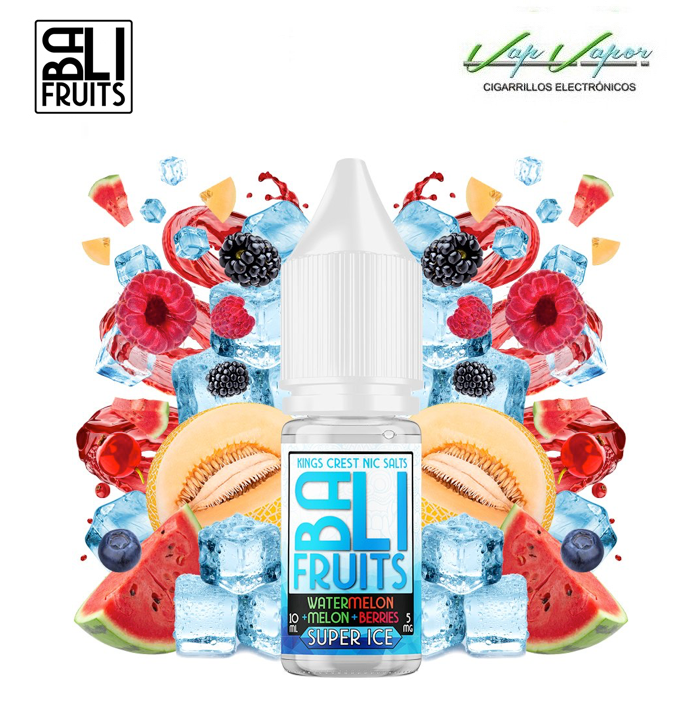 SALTS  Watermelon, Melon, Berries SUPER ICE  (SUPER Freshness) 10ml - Bali Fruits by Kings Crest  10ml (10mg/20mg)