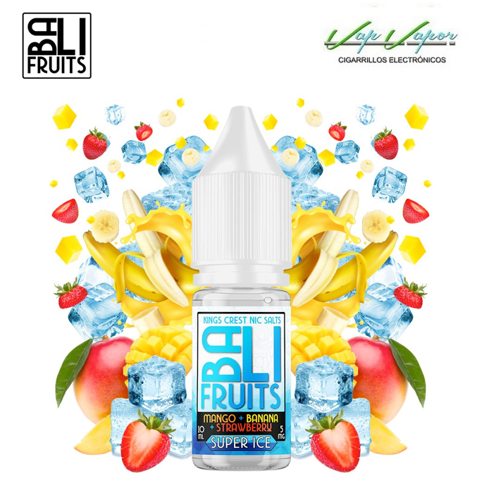 SALES  Mango, Banana, Strawberry SUPER ICE (SUPER Frescor) 10ml - Bali Fruits by Kings Crest  10ml (10mg/20mg)
