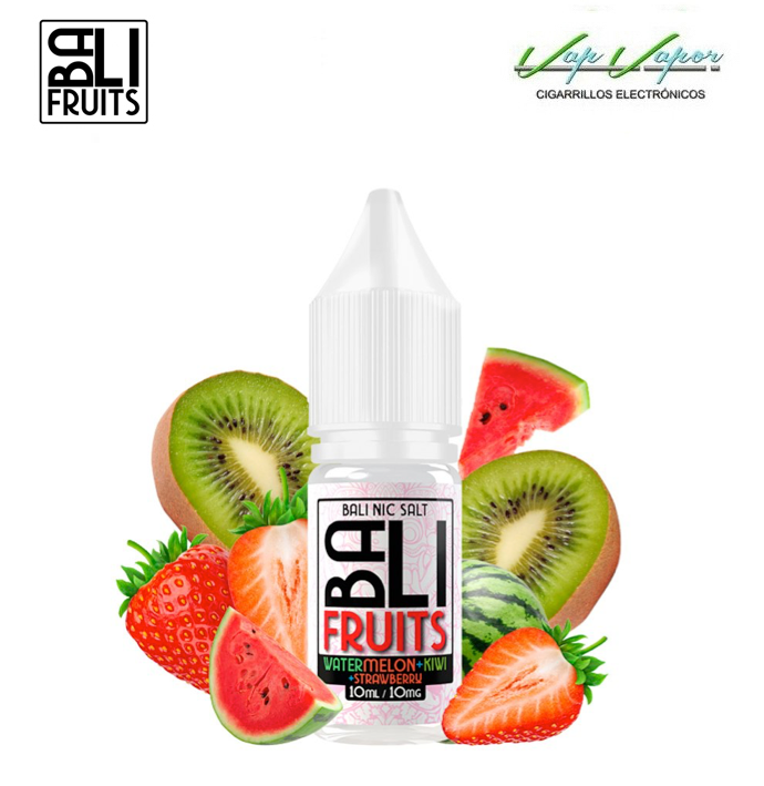 SALES Watermelon, Kiwi, Strawberry (Sandia, Kiwi, Fresa SIN FRESCOR) 10ml - Bali Fruits by Kings Crest  10ml (10mg/20mg)