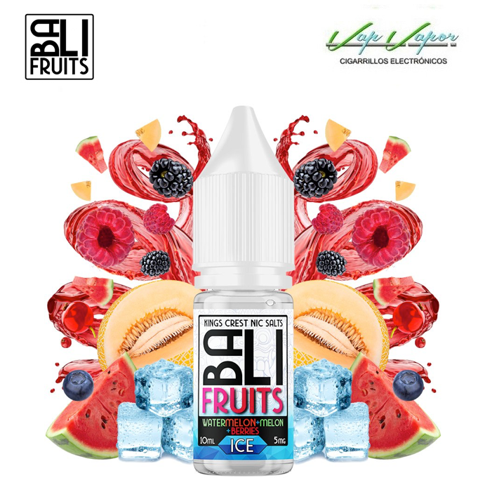 SALES  Watermelon, Melon, Berries ICE (Sandia, Melon, Bayas con FRESCOR) 10ml - Bali Fruits by Kings Crest  10ml (10mg/20mg)
