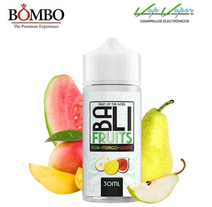 FLAVOUR Pear, Mango, Guava 30ml  (inside 120ml bottle) Longfill BALI FRUITS Kings Crest
