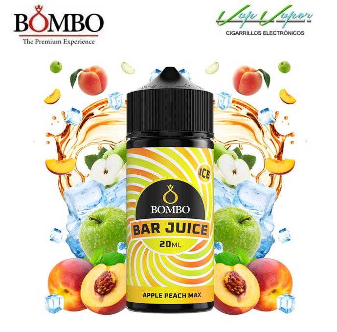 FLAVOUR Apple Peach MAX 20ml (en botella de 120ml) Longfill Bar Juice by Bombo