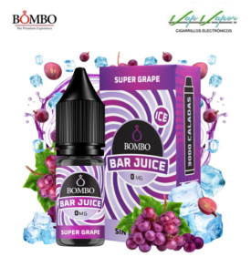 SALTS Super Grape ICE Bar Juice by Bombo 10ml (0mg/5mg/10mg/15mg/20mg) 