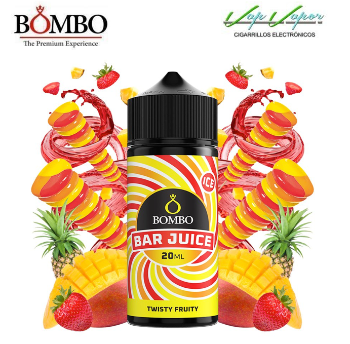 FLAVOUR Twisty Fruity  20ml (inside 120ml bottle) Longfill Bar Juice by Bombo