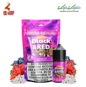 OFERTA!! SALES BLACK AND RED Pack 23ml/30ml  (9mg/18mg)  Oil4Vap (fresas, moras, arándanos, frescor)