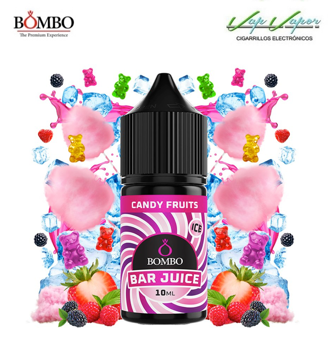 AROMA Candy Fruits ICE 10ml minilongfill (en botella de 30ml)  Bar Juice by Bombo