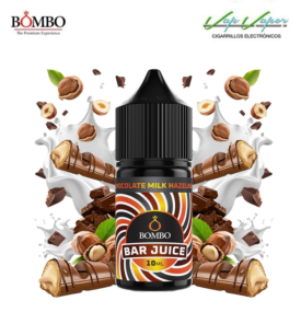 AROMA Chocolate Milk Hazelnut 10ml minilongfill (en botella de 30ml)  Bar Juice by Bombo