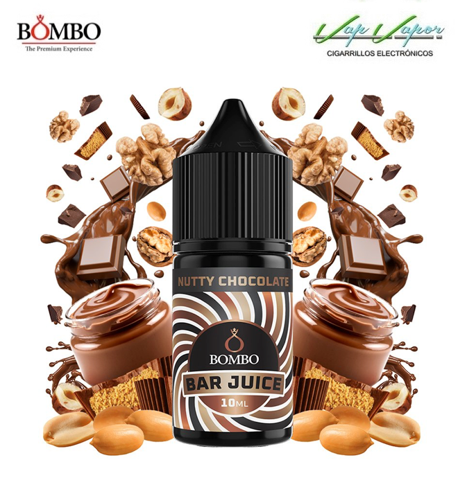 AROMA Nutty Chocolate 10ml minilongfill (en botella de 30ml)  Bar Juice by Bombo