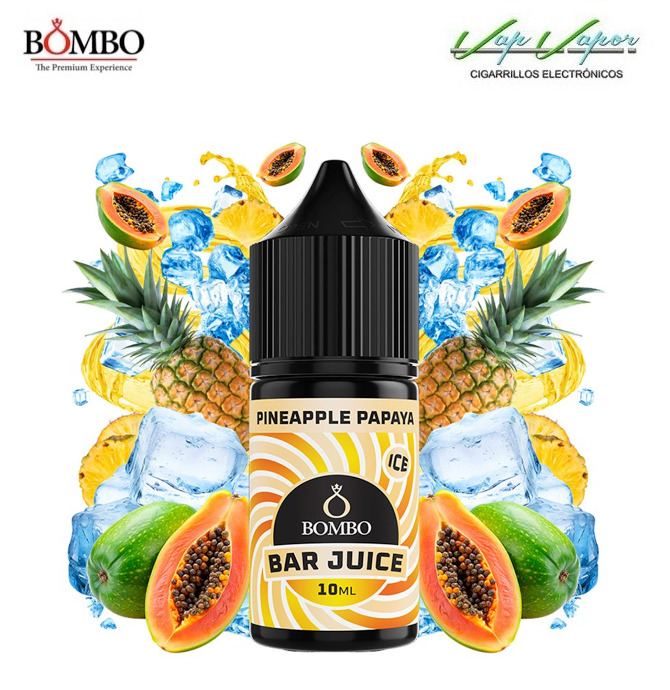 AROMA Pineapple Papaya ICE 10ml minilongfill (en botella de 30ml)  Bar Juice by Bombo