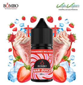 AROMA Strawberry Milkshake ICE 10ml minilongfill (en botella de 30ml)  Bar Juice by Bombo
