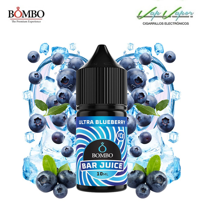 FLAVOUR Ultra Blueberry ICE 10ml minilongfill (inside 30ml bottle) Bar Juice by Bombo