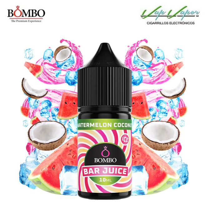 AROMA Watermelon Coconut ICE 10ml minilongfill (en botella de 30ml)  Bar Juice by Bombo