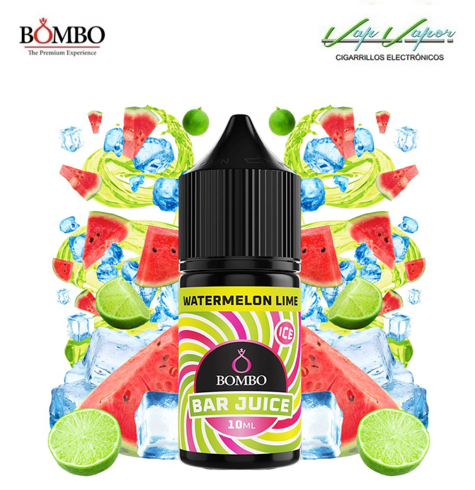 AROMA Watermelon Lime ICE 10ml minilongfill (en botella de 30ml)  Bar Juice by Bombo
