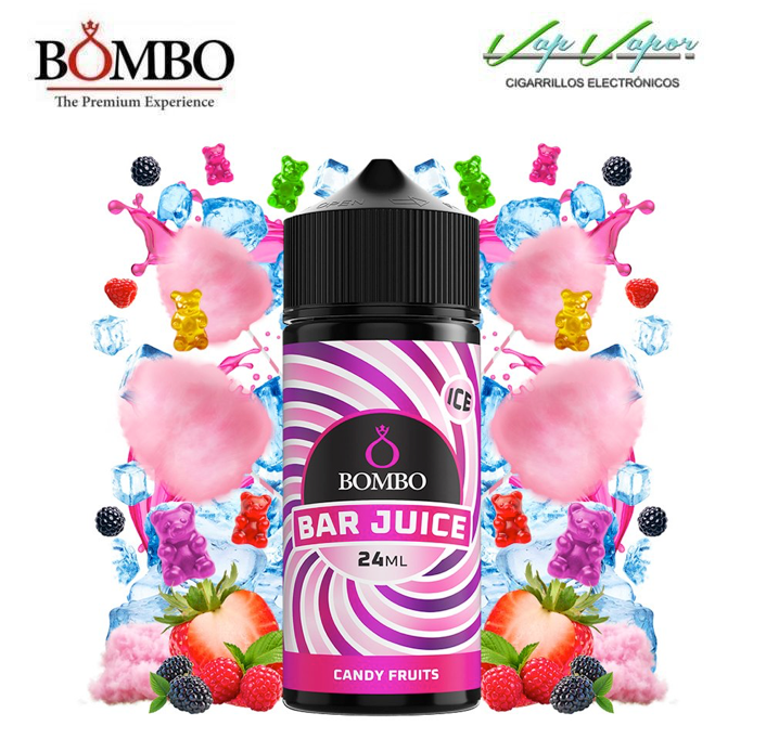 AROMA Candy Fruits ICE 24ml (en botella de 120ml) Longfill Bar Juice by Bombo