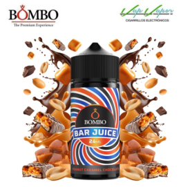 AROMA Peanut Caramel Chocolate 24ml (en botella de 120ml) Longfill Bar Juice by Bombo