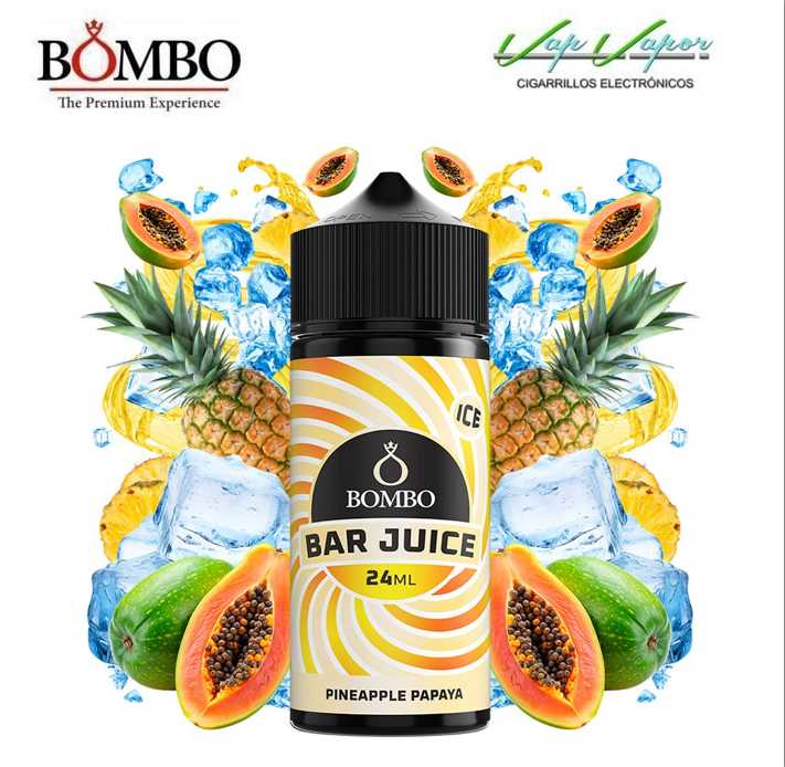 AROMA Pineapple Papaya ICE 24ml (en botella de 120ml) Longfill Bar Juice by Bombo