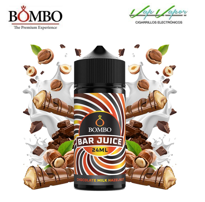 FLAVOUR Chocolate Milk Hazelnut 24ml (bottle of 120ml) Longfill Bar Juice by Bombo