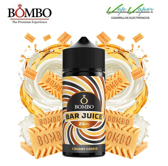 AROMA Creamy Cookie 24ml (en botella de 120ml) Longfill Bar Juice by Bombo