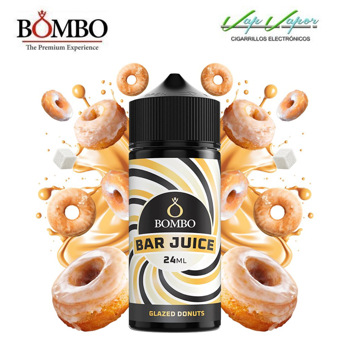 AROMA Glazed Donuts 24ml (en botella de 120ml) Longfill Bar Juice by Bombo