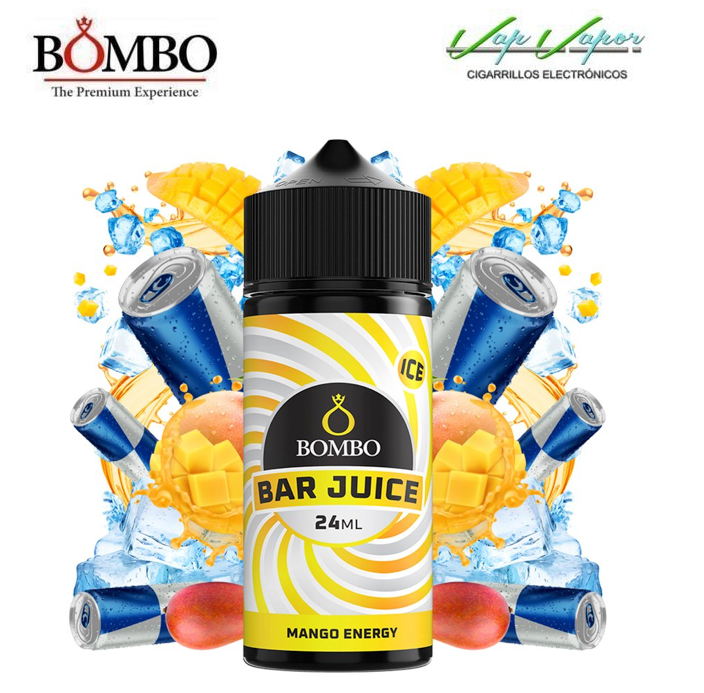 AROMA Mango Energy ICE 24ml (en botella de 120ml) Longfill Bar Juice by Bombo