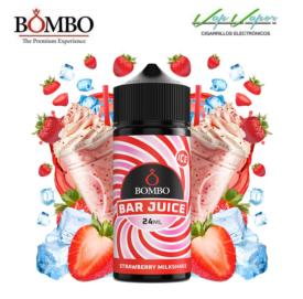 AROMA Strawberry Milkshake ICE 24ml (en botella de 120ml) Longfill Bar Juice by Bombo