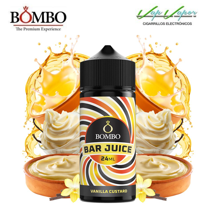 AROMA Vanilla Custard 24ml (en botella de 120ml) Longfill Bar Juice by Bombo