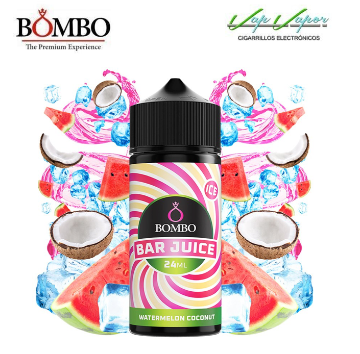 FLAVOUR Watermelon Coconut ICE 24ml (bottle of 120ml) Longfill Bar Juice by Bombo