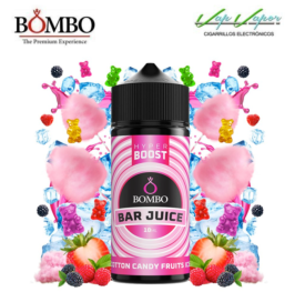 AROMA HYPER BOOST Cotton Candy Fruits ICE 10ml (en botella de 120ml) Longfill Bar Juice by Bombo (Algodón Azúcar, Frutos Rojos)
