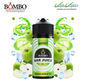 AROMA HYPER BOOST Green Apple ICE 10ml (en botella de 120ml) Longfill Bar Juice by Bombo (Manzana Verde, Frescor)