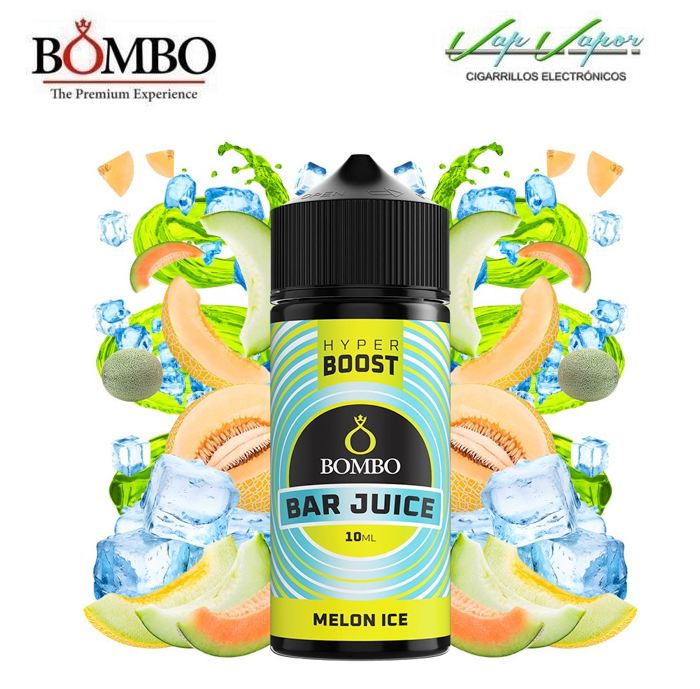 AROMA HYPER BOOST Melon ICE 10ml (en botella de 120ml) Longfill Bar Juice by Bombo (Melon, Frescor)