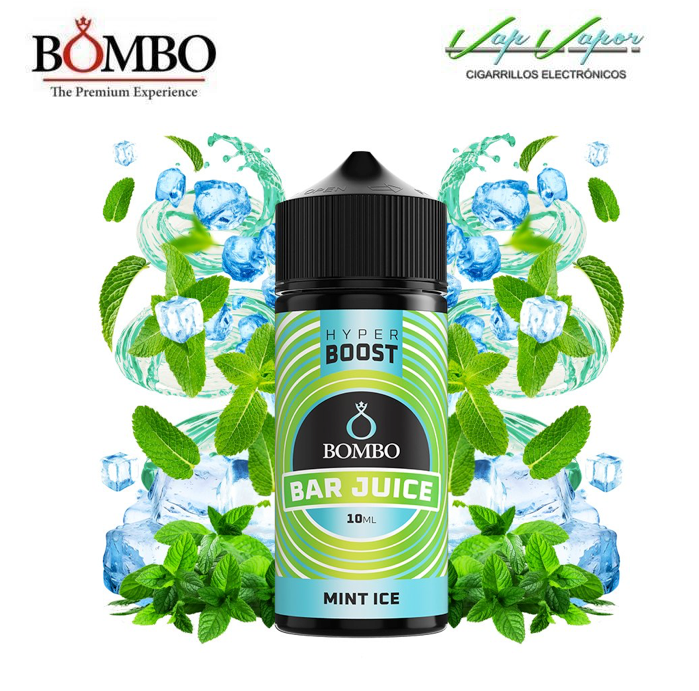 FLAVOUR HYPER BOOST Mint ICE 10ml (inside 120ml bottle) Longfill Bar Juice by Bombo (Mint, Freshness) 