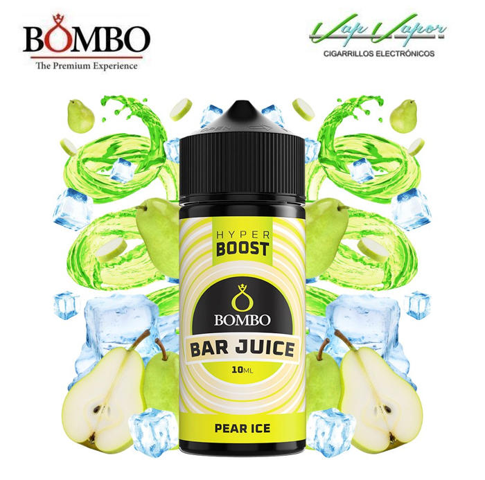AROMA HYPER BOOST Pear ICE 10ml (en botella de 120ml) Longfill Bar Juice by Bombo (Pera, Frescor)