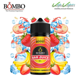 AROMA HYPER BOOST Strawberry Banana ICE 10ml (en botella de 120ml) Longfill Bar Juice by Bombo (Plátano, Fresa, Frescor) 