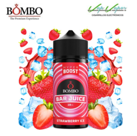 AROMA HYPER BOOST Strawberry ICE 10ml (en botella de 120ml) Longfill Bar Juice by Bombo (Fresa, Frescor)